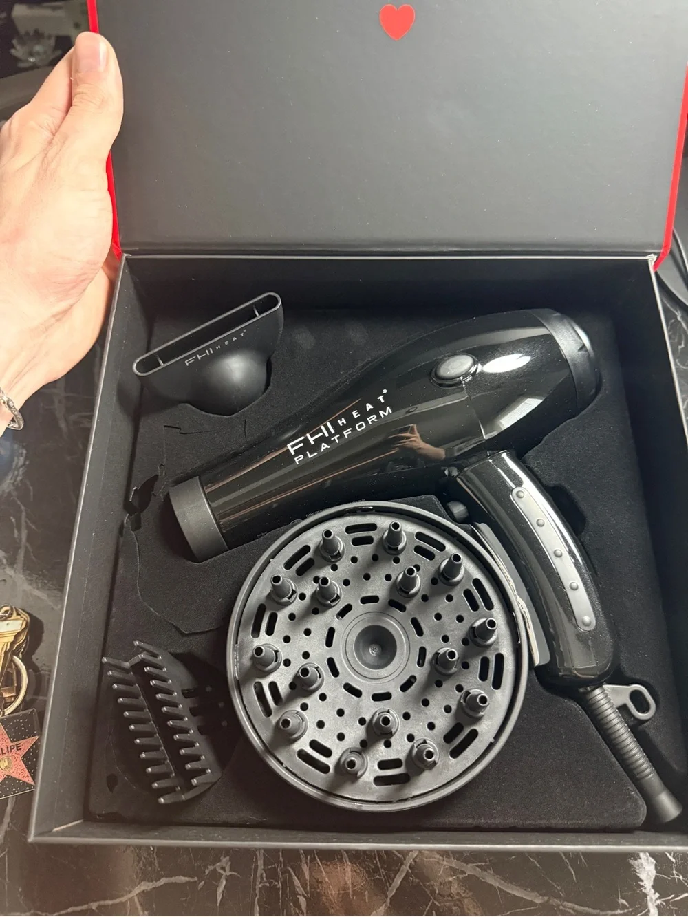 FHI Heat Platform 2000 Black Hair Dryer - Tourmaline Ceramic